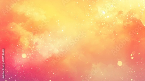 A radiant background with a burst of warm colors like coral, golden yellow, and rich orange, with smooth gradient transitions and soft glowing effects, creating a welcoming