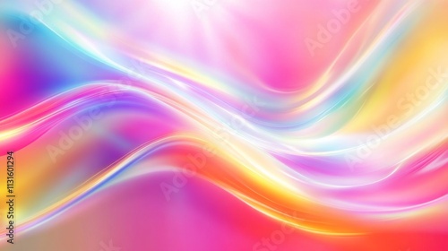 Wallpaper Mural Holographic neon background ,Colorful psychedelic abstract. Pastel color waves for background7 Torontodigital.ca