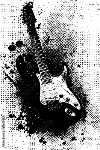 Grafik aus dem Set: abstrakte punkte, Dynamik, schwarz-weiß, pointilismus