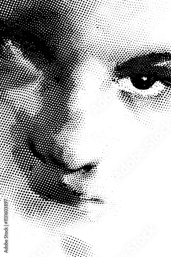 Grafik aus dem Set: abstrakte punkte, Dynamik, schwarz-weiß, pointilismus