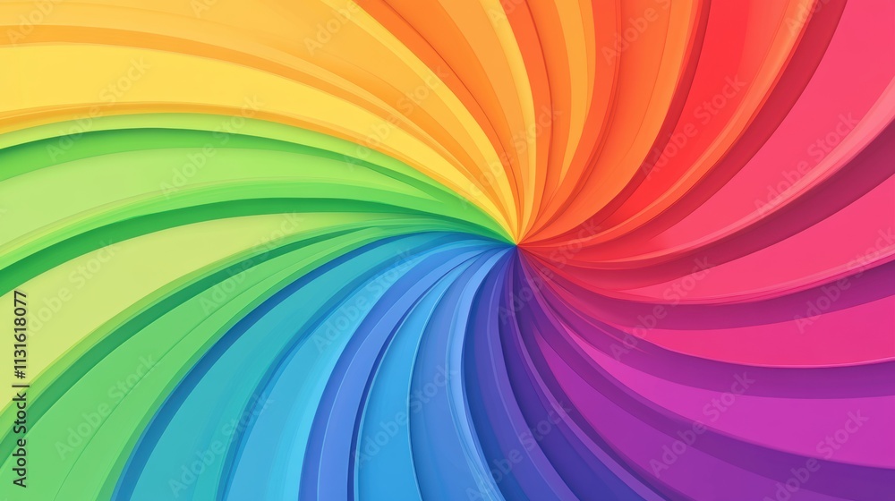 Naklejka premium Vibrant radial abstract backgrounds featuring swirling patterns of vivid colors, including gradients of red, yellow, blue, and more, creating dynamic and eye-catching compositions.