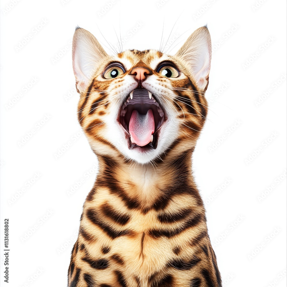 Obraz premium Smiley cat without background/transparent background