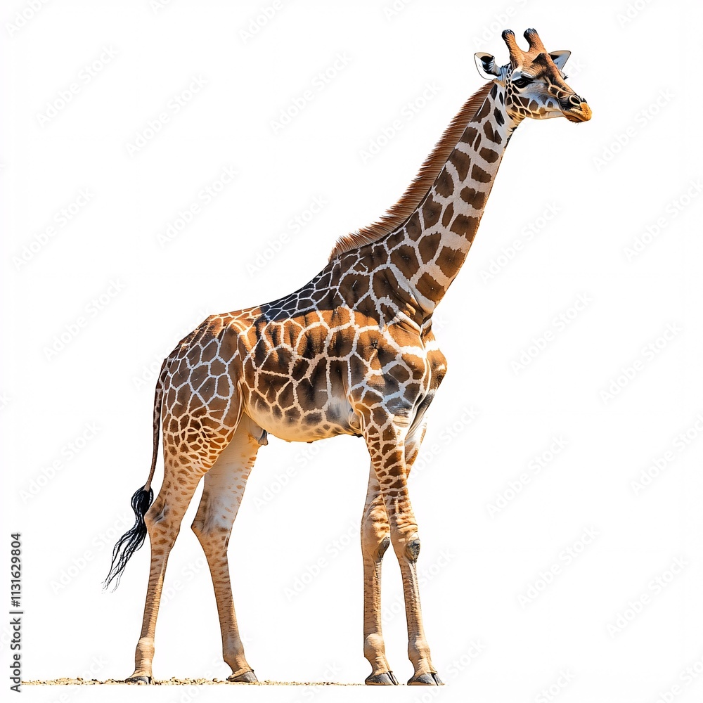 Obraz premium giraffe isolated on white