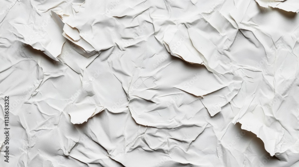 Obraz premium White wheat paste poster style texture background