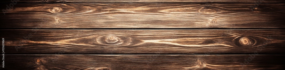 Fototapeta premium Brown wood grain panels. Texture of a brown wooden plank wall. An empty brown wood table as a backdrop. Ideal for product display or montage. Available stock.