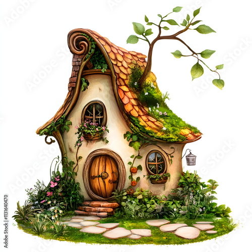 Garden Fantasy House for fairy clipart illustration  photo