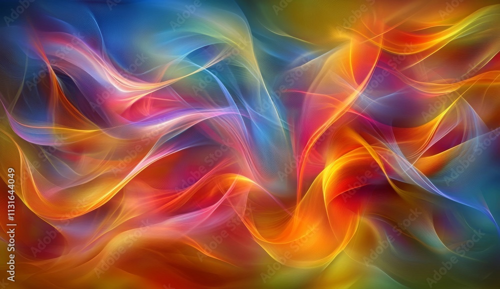 Obraz premium A colorful backdrop adorned with sinuous line textures