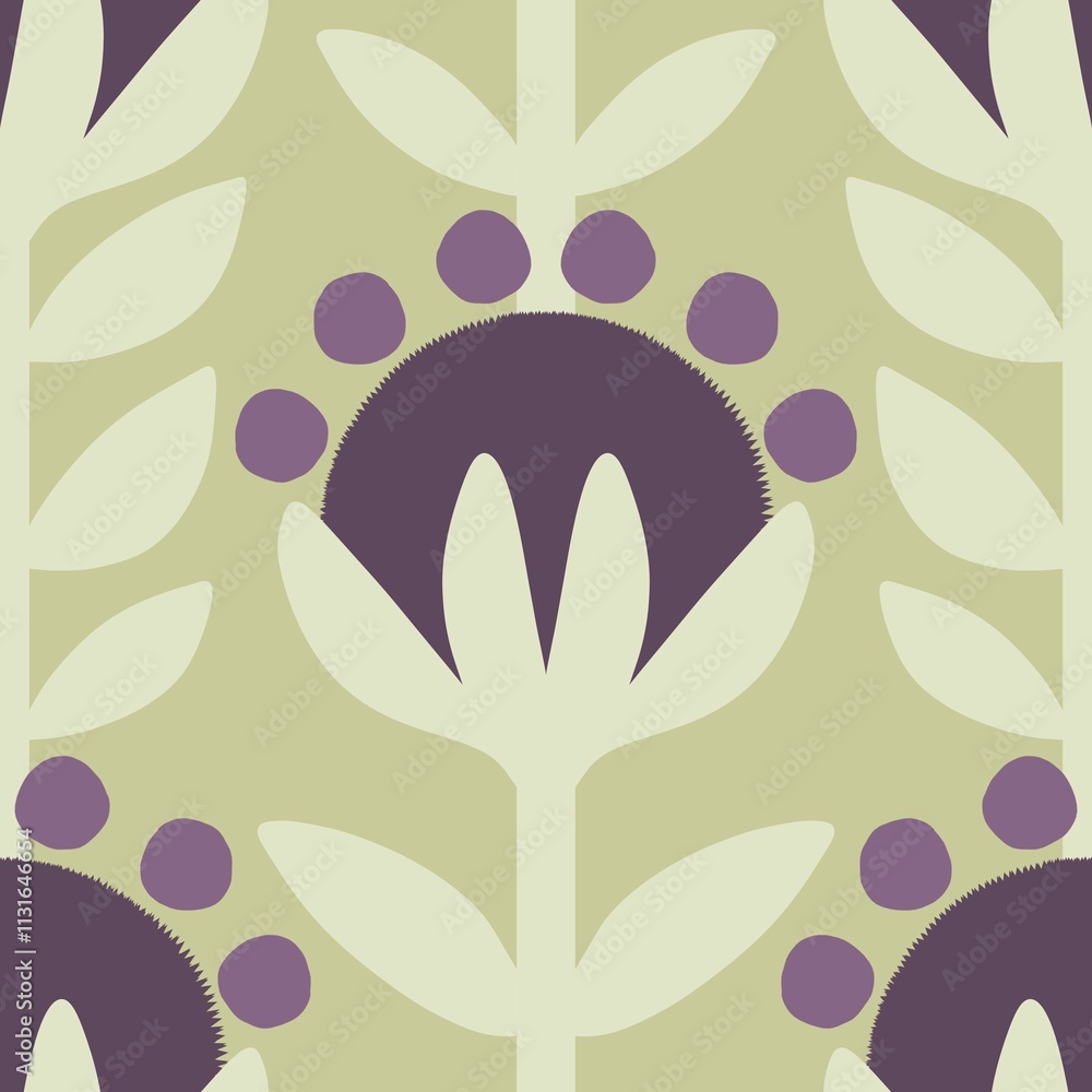 Naklejka premium Abstract floral seamless flowers pattern for wrapping paper and fabrics and kids