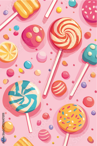 Aus dem Set: Vintage Travel Poster, Landschaften, flat vektor Grafiken 