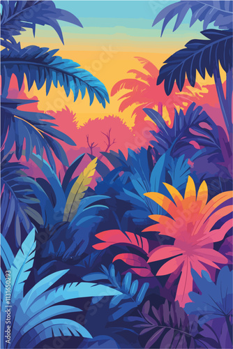 Aus dem Set: Vintage Travel Poster, Landschaften, flat vektor Grafiken 