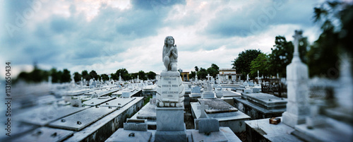 Colon Cemetery in Vedado, Havana, Cuba. photo