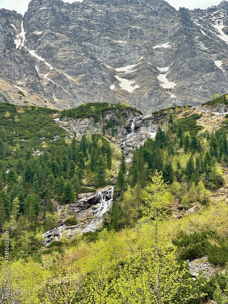 Tatra Mountains and Morskie Oko lake view in Zakopane, Poland