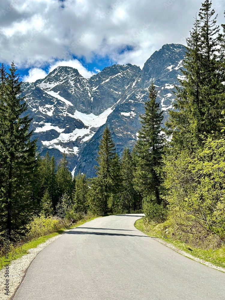 Tatra Mountains and Morskie Oko lake view in Zakopane, Poland