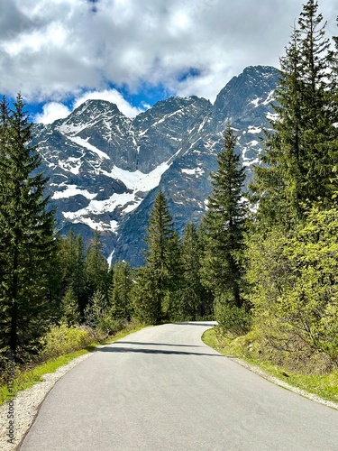 Obraz na płótnie Tatra Mountains and Morskie Oko lake view in Zakopane, Poland w salonie