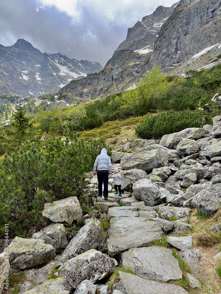 Tatra Mountains and Morskie Oko lake view in Zakopane, Poland
