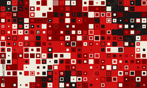 Style space panoramic solid. Decoration collection cube tile. Artistic retro abstract crazy.