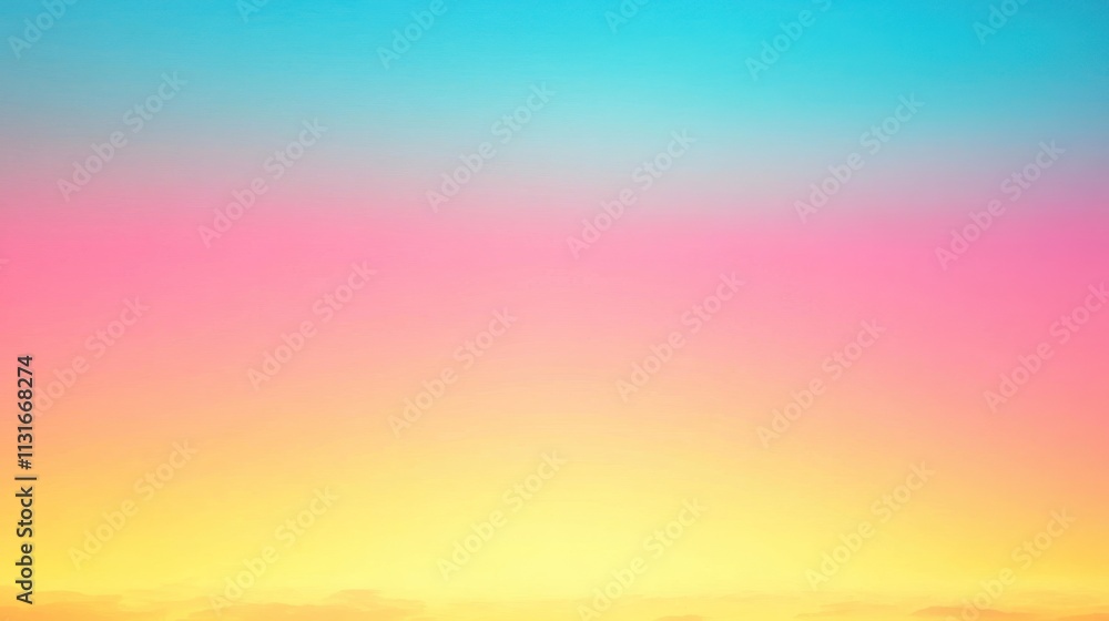 Fototapeta premium Pastel color gradient sky background.