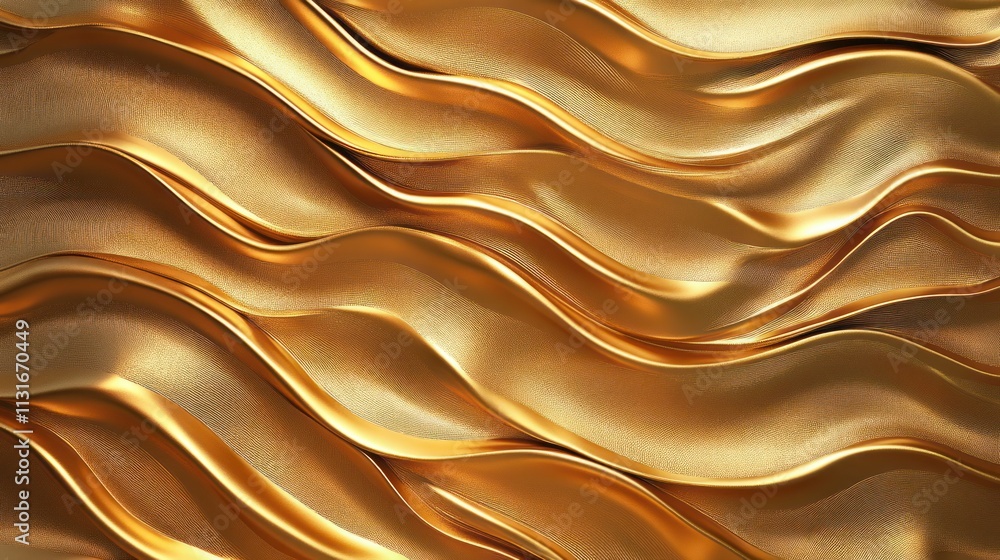Obraz premium Abstract gold wavy texture background.
