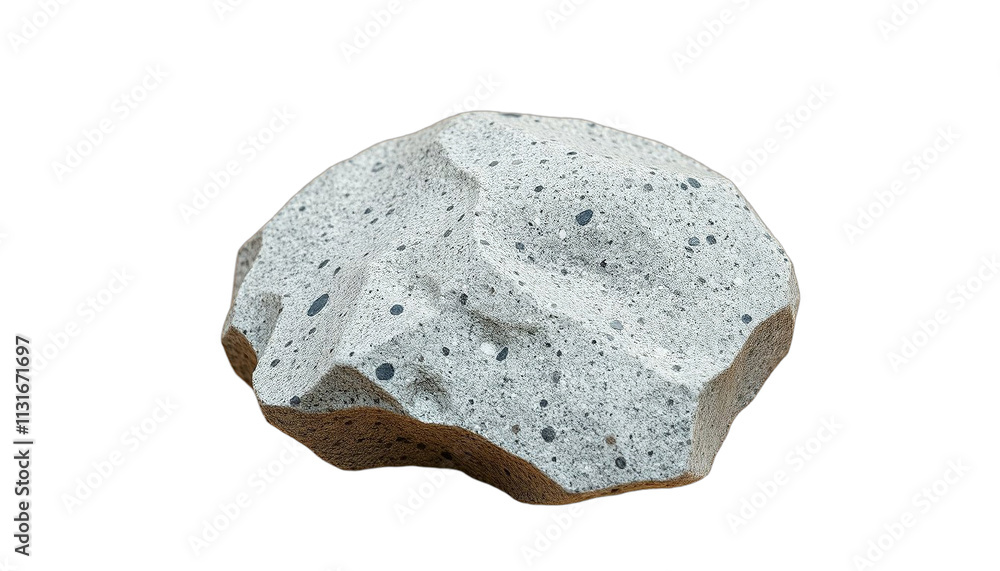Obraz premium TRANSPARENT PNG ULTRA HD 8K Pumice Rock – Lightweight Volcanic Stone with Porous Texture and Light Color, Isolated on Transparent Background, Ideal for Geology, Design, or Education