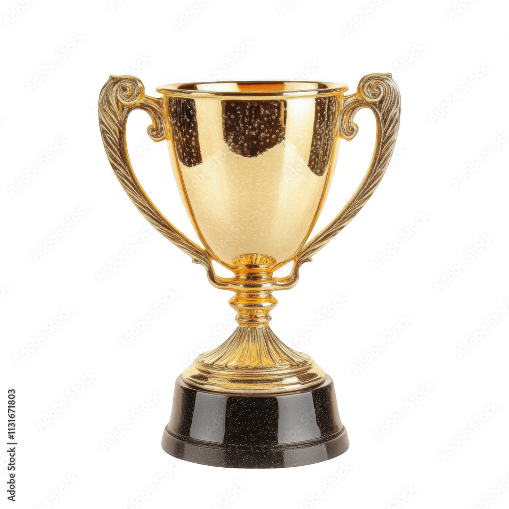 Fototapeta premium A trophy cup on transparent background