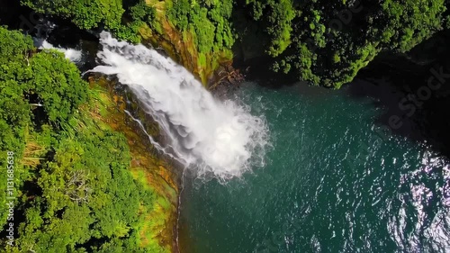 Waterfall Captured with drone 