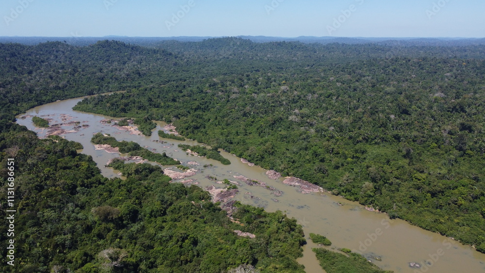 Obraz premium Rio Bacajá - Trincheira Bacajá - Bacajá River