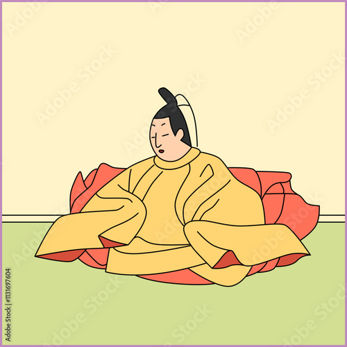カラー正方形百人一首　陽成院