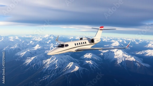Elevate Your Journey: Experience the Luxury of Private Jet Travel Over Snow-Capped Mountains