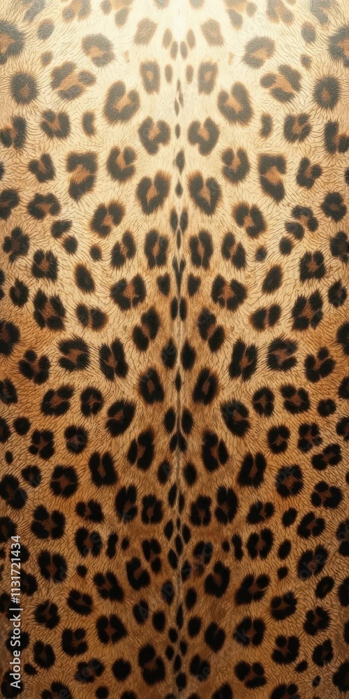 Fototapeta premium Realistic leopard skin texture background for design projects, surface