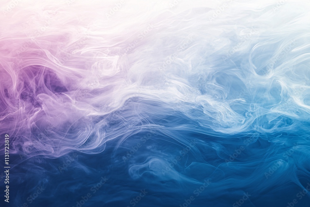 Fototapeta premium Abstract Blue Pink Swirling Smoke Background Texture