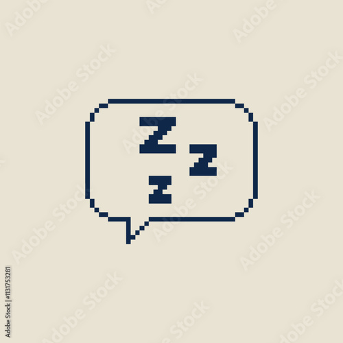 this is sleep icon in pixel art, this item good for presentations,stickers, icons, t shirt design,game asset,logo and your project