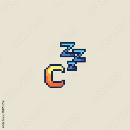 this is sleep icon in pixel art, this item good for presentations,stickers, icons, t shirt design,game asset,logo and your project