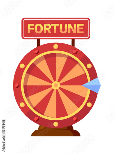 Casino lottery wheel vector illustration