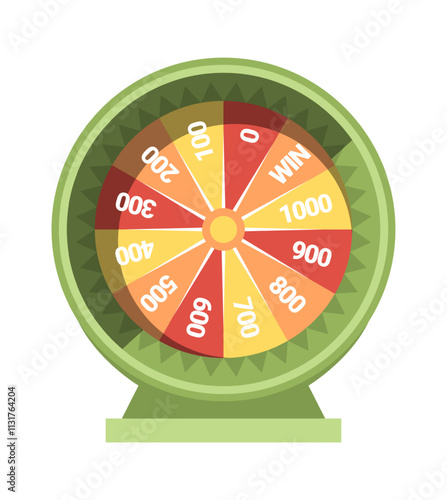 Lucky roulette wheel vector illustration