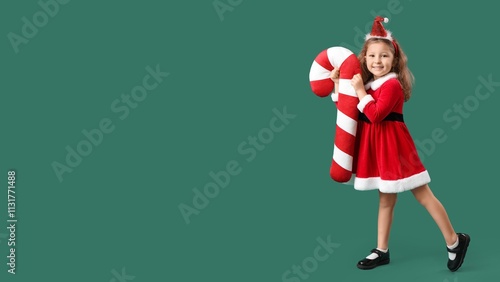 Cute little girl holding Ch...