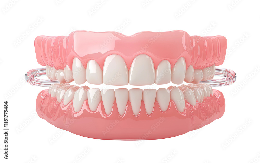 Obraz premium Isolated Dental Model on Transparent Background
