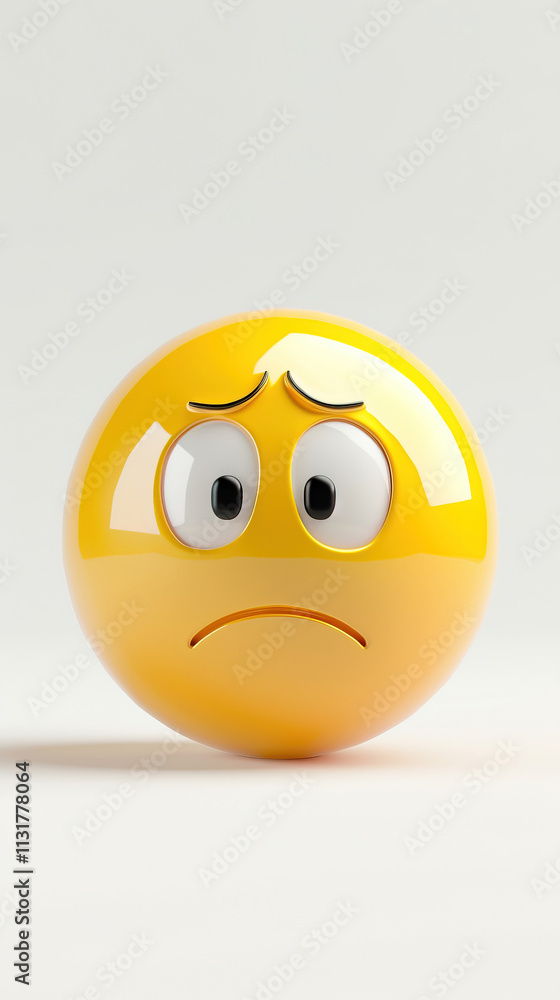 Fototapeta premium angry expression emoji. angry expression emoji on white background