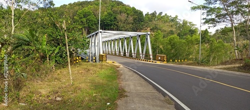 Bridge over the southern cross route, malang, indonesia photo