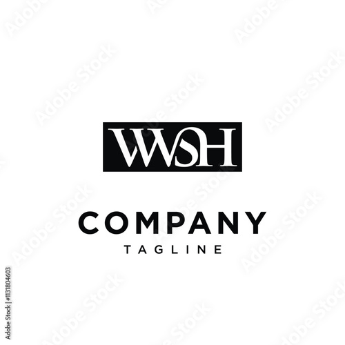 V W S H Square Law Logo Icon Vector
