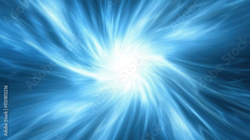 Vibrant blue swirling light pattern