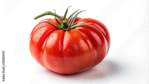 Wallpaper Mural Vibrant Juicy Red Tomato Against a Clean White Background Showcasing Freshness and Natural Beauty. Generative AI Torontodigital.ca