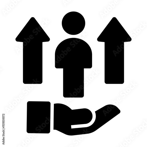 personal growth Solid icon