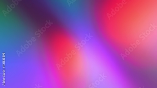 Rainbow neon light flares background. Optical Crystal Prism Flare Beams. Abstract blur animation