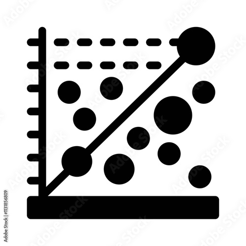 scatter plot glyph icon photo