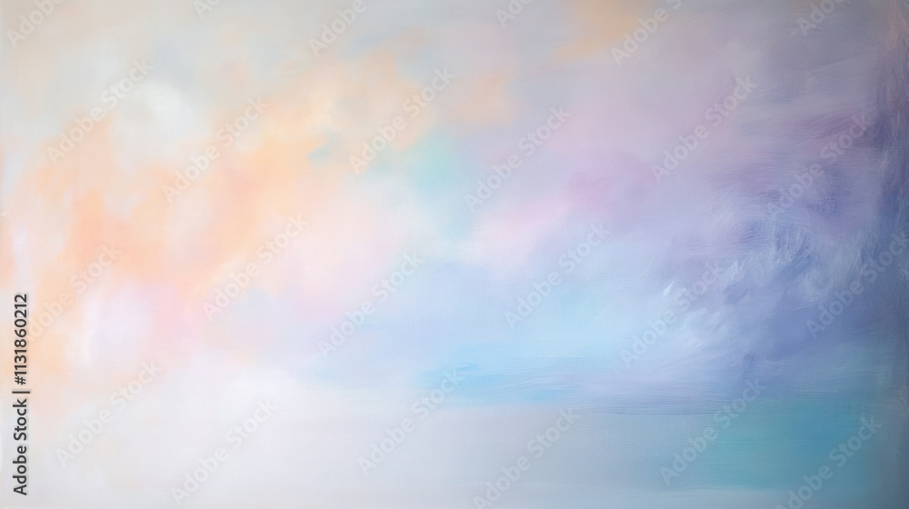 Fototapeta premium Pastel colored cloudscape background texture.