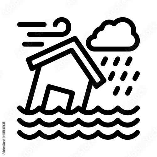 flood line icon