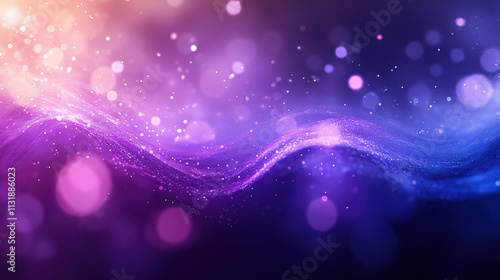 Artistic Purple and Blue Liquid Scene with Ethereal Light Play photo