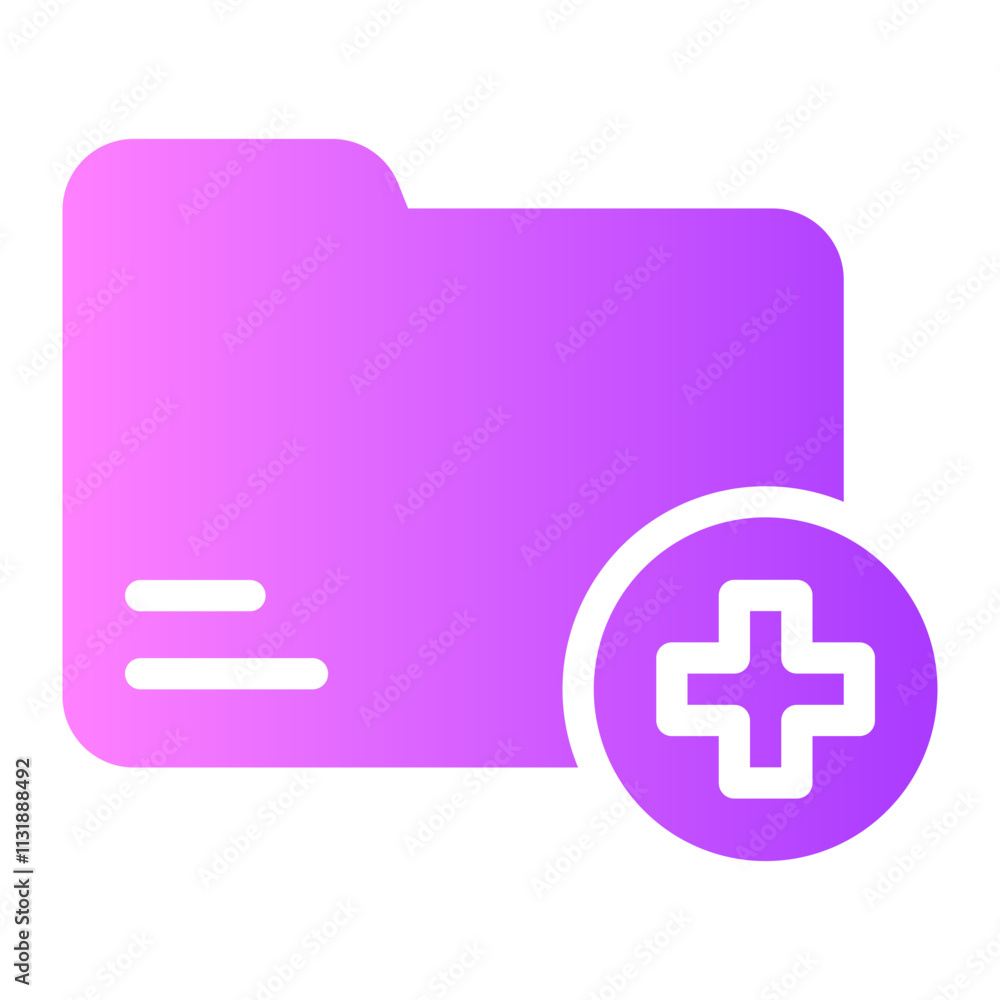 Obraz premium medical gradient icon