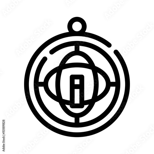 gyroscope line icon