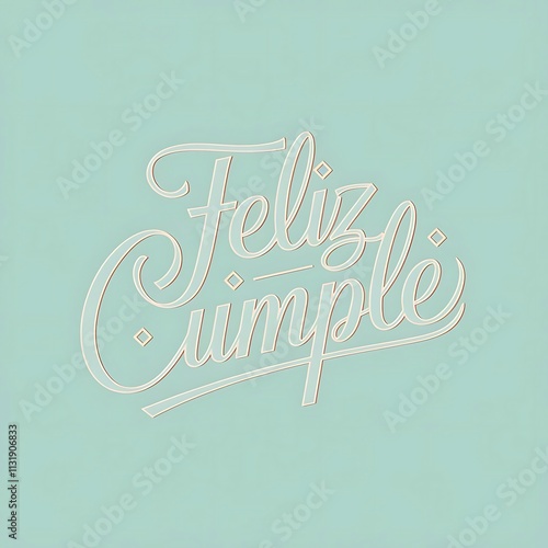 Feliz cumple or Feliz cumpleaños sign  Happy Birthday in Spanish language, hand drawn calligraphy  party celebration gift with cake candle colorful balloons best congratulation on light background
